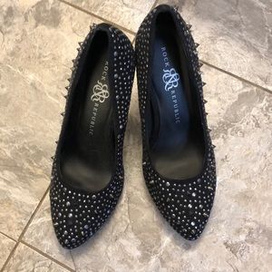 Black spike rock republic pumps size 8.5